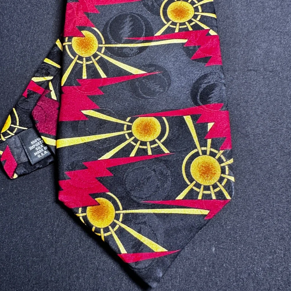 Vintage 1996 Grateful Dead Tie Men's Sunshine First Set 100% Silk‎ Made in USA
